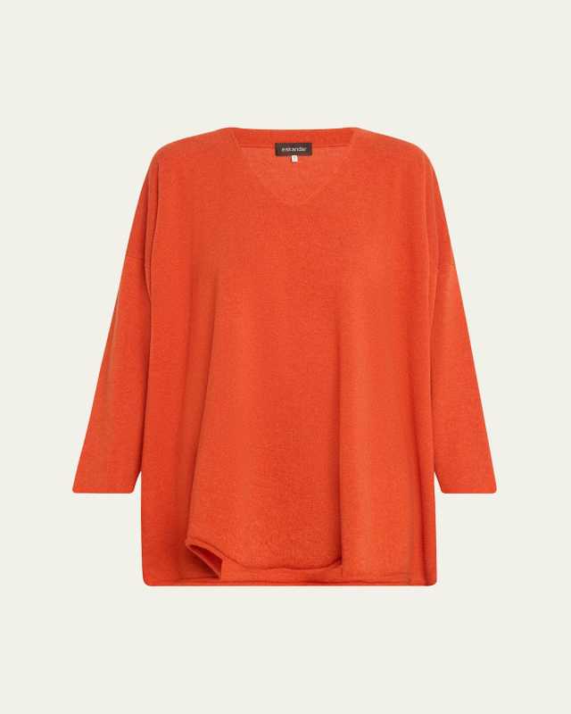A-Line V Neck Sweater (Long Length)